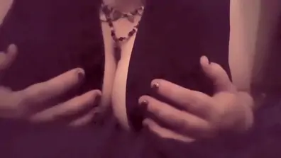 Playing with my titties